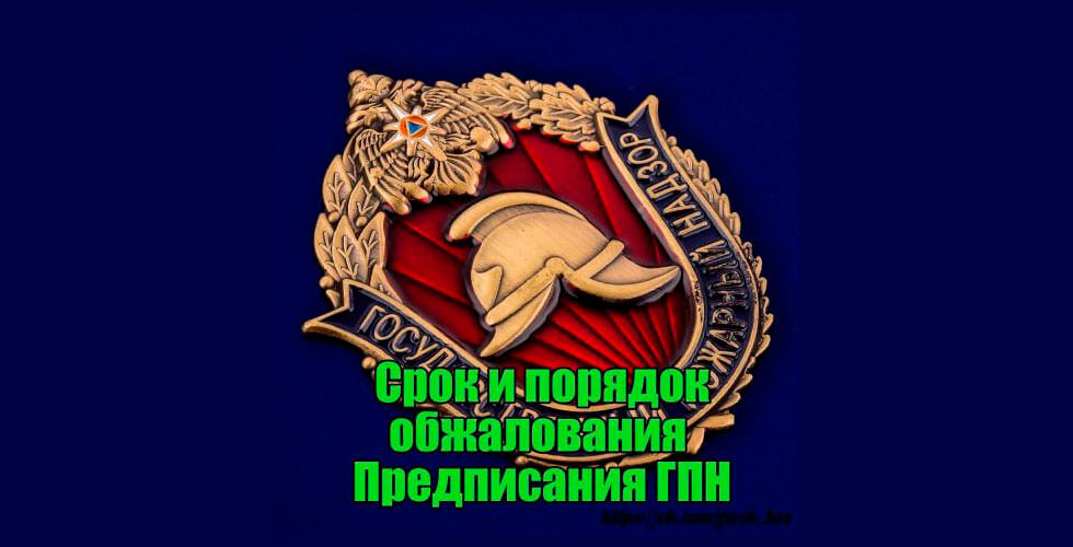 Предписание пожарного надзора: сроки обжалования